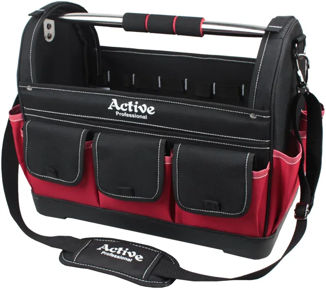 Hard base Tools bag with tubular handle