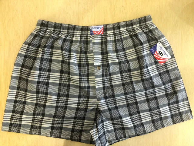 Woven boxer shorts men's
