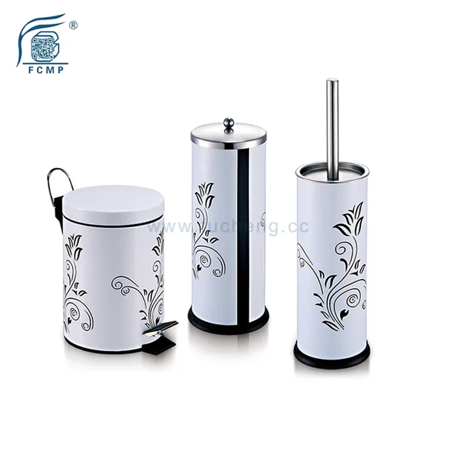 Bathroom Set with pattern painting