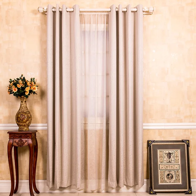 Jacquard composite grommet curtain