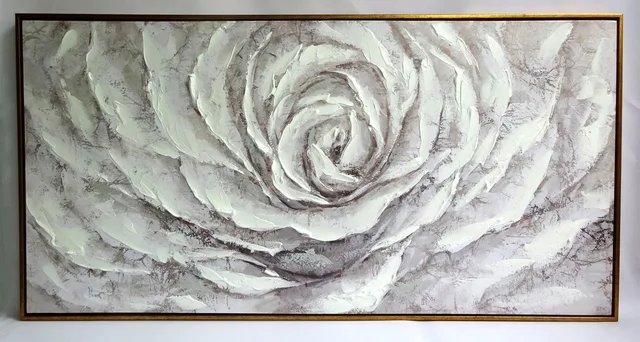 Canvas Printed With Ps Frame And Hand Painted