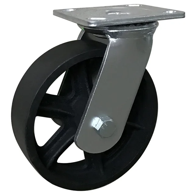 America Standard 6 inch Grey Cast Iron Swivel Caster