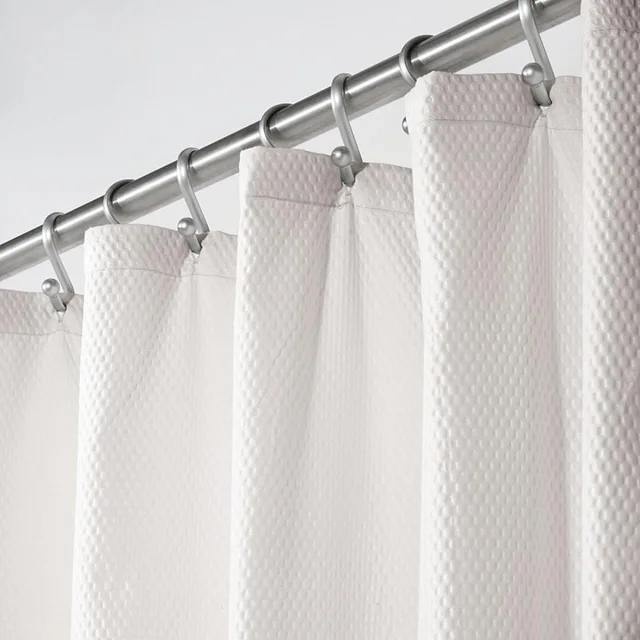 Waffle shower curtain