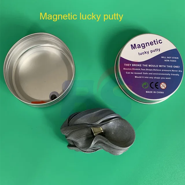 Kid toy children desk toys magnet putty think magic magnetic putty UV jumping clay