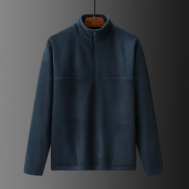 Men's half zipper polar fleece, 100% polyester