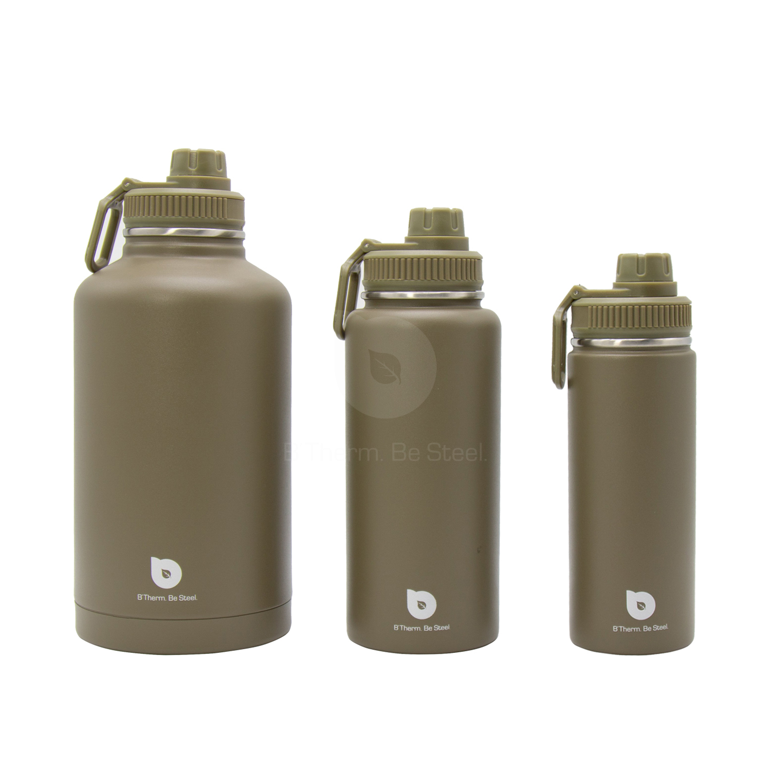 Stainless Steel Vacuum Insulated Sport Water Bottle drinkware 17 oz 32 oz 64 oz Olive