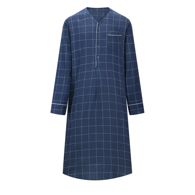 Mens Flannel Sleep Shirt