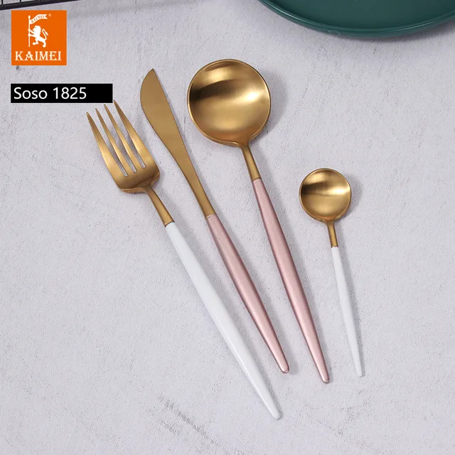 High Quality Stainless Steel Cutlery Set Stainless Steel Flatware Tableware Wholesale For Restaurant Hotel PVD PAINTING