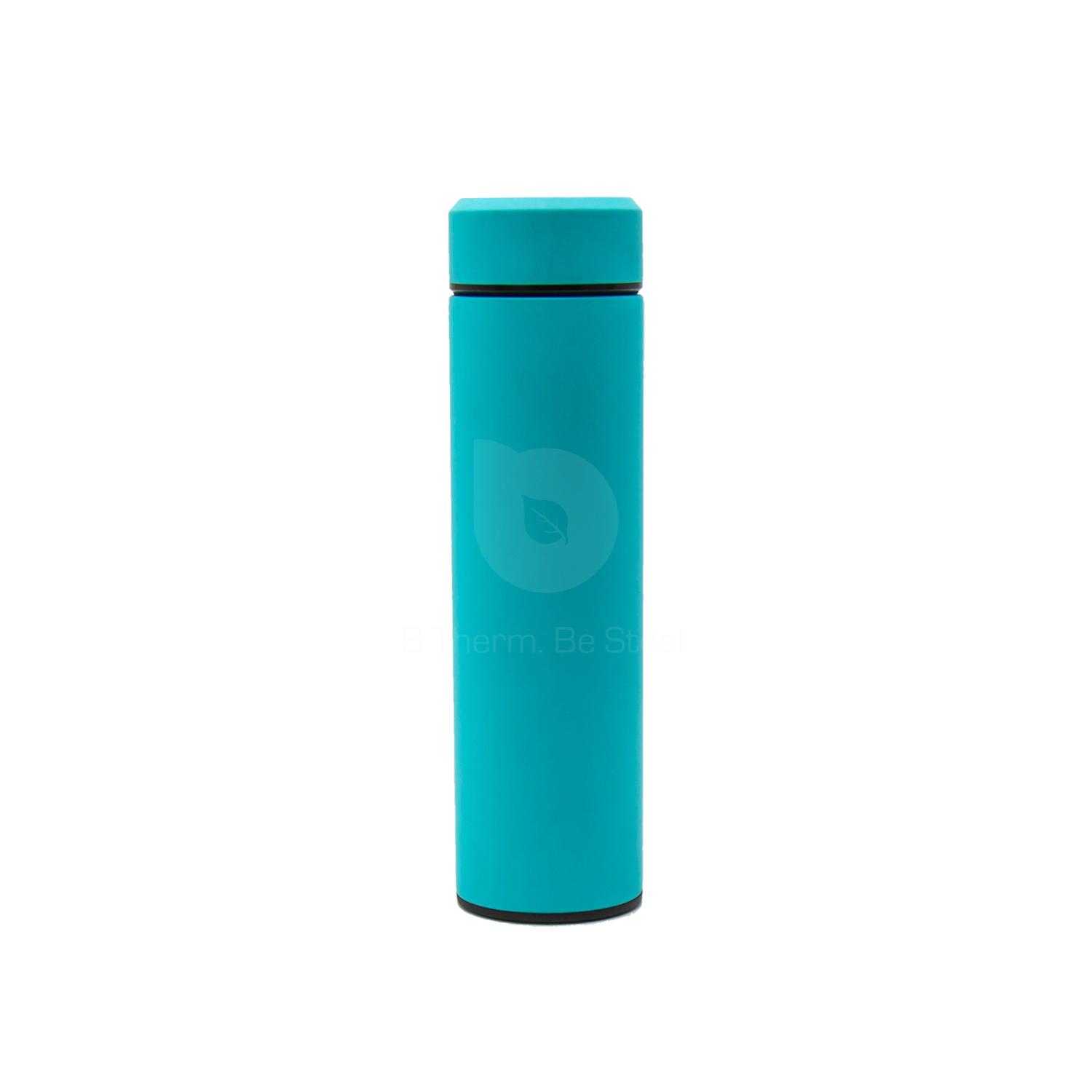 Stainless Steel Vacuum Insulated Water Bottle with Temperature Control Sensor 450 ml 15 oz Soft Touch Tiffany Blue