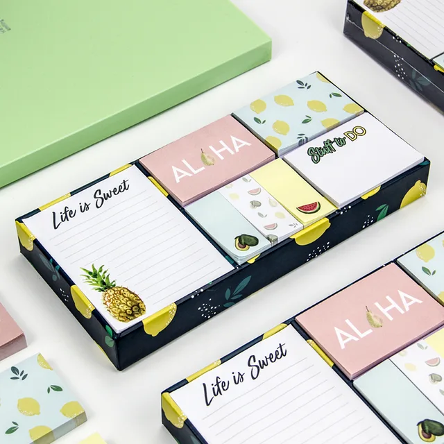 Sticky notes, sticky note set,desk organizer