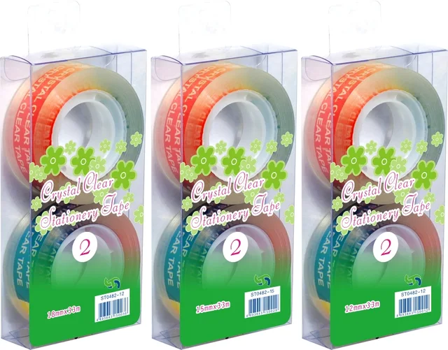 BOPP adhesive crystal clear packing tape，stationery tape