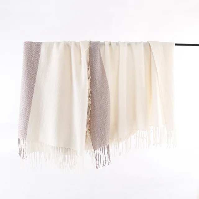 Wool scarf wool cashmere mix shawl pashmina