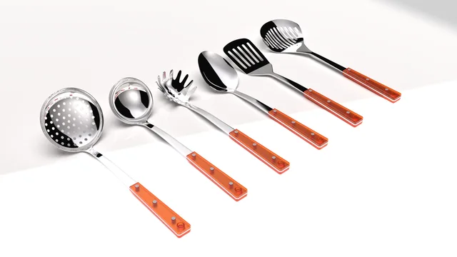 Stainless Steel kitchenware with Plastic Handle