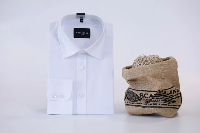 Mens jacquard formal shirt