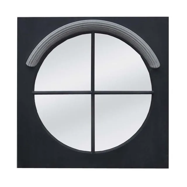 Coal grey and pale grey frame with flat mirror