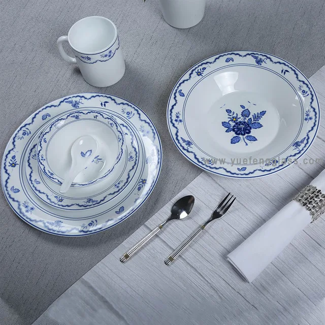 24pcs Dinner Set Opal Glassware