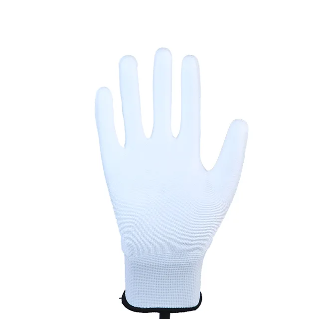 Glove Pu-13g Polyester Shell, Pu Coated Glove Working Gloves