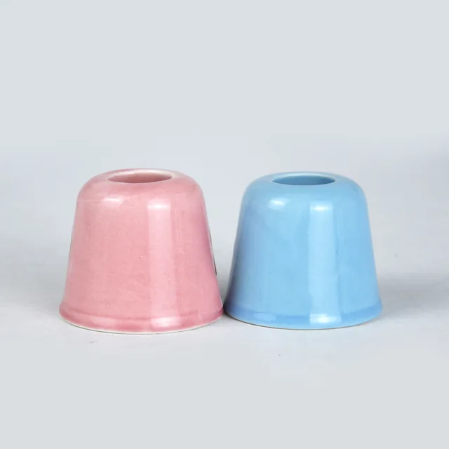 Ceramic glaze toothbrush holder