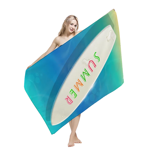 Absorbent Quick Drying Sand Microfibre Custom Beach Towel