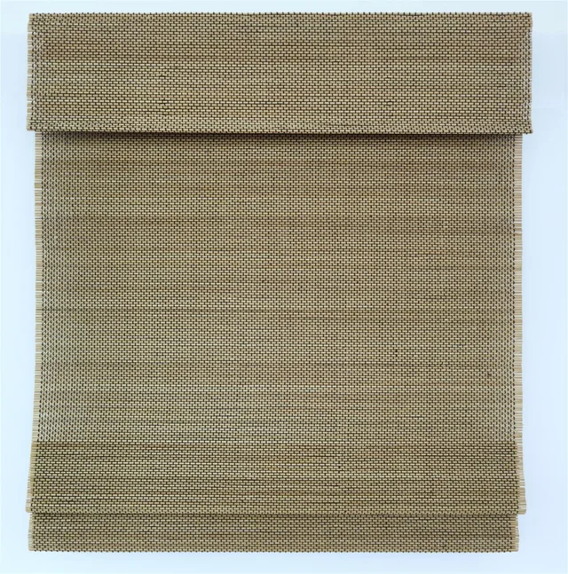 Cordless bamboo roman blind