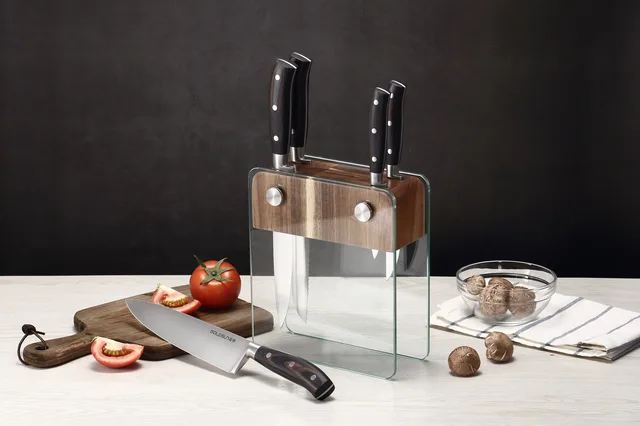 B28-AG06 pakkawood handle 6 pcs set
