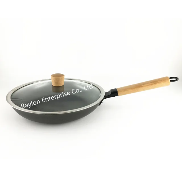 24cm 26cm 28cm Nitriding cast iron fry pan