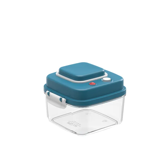 500ML AS Square nestable press type vacuum food storage container