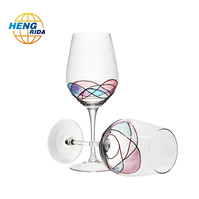 Hand-painted Glass Goblet