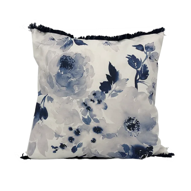 Printed canvas cushion