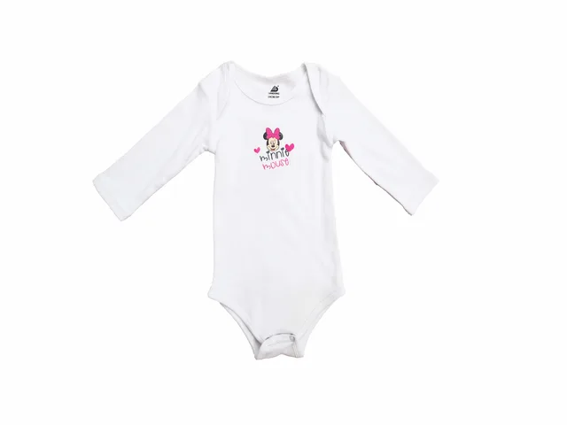 Baby romper with long sleeves