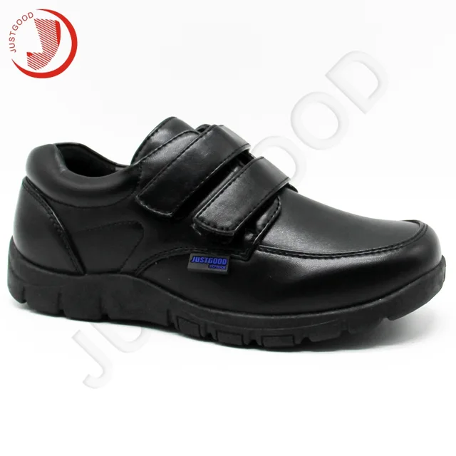 2020 Latest Customized Mould Boy's Velcro Strap BTS Juniors Casual Uniform Shoes Anti-abrasion two-tone color sole durable with real stitching 19035-3M