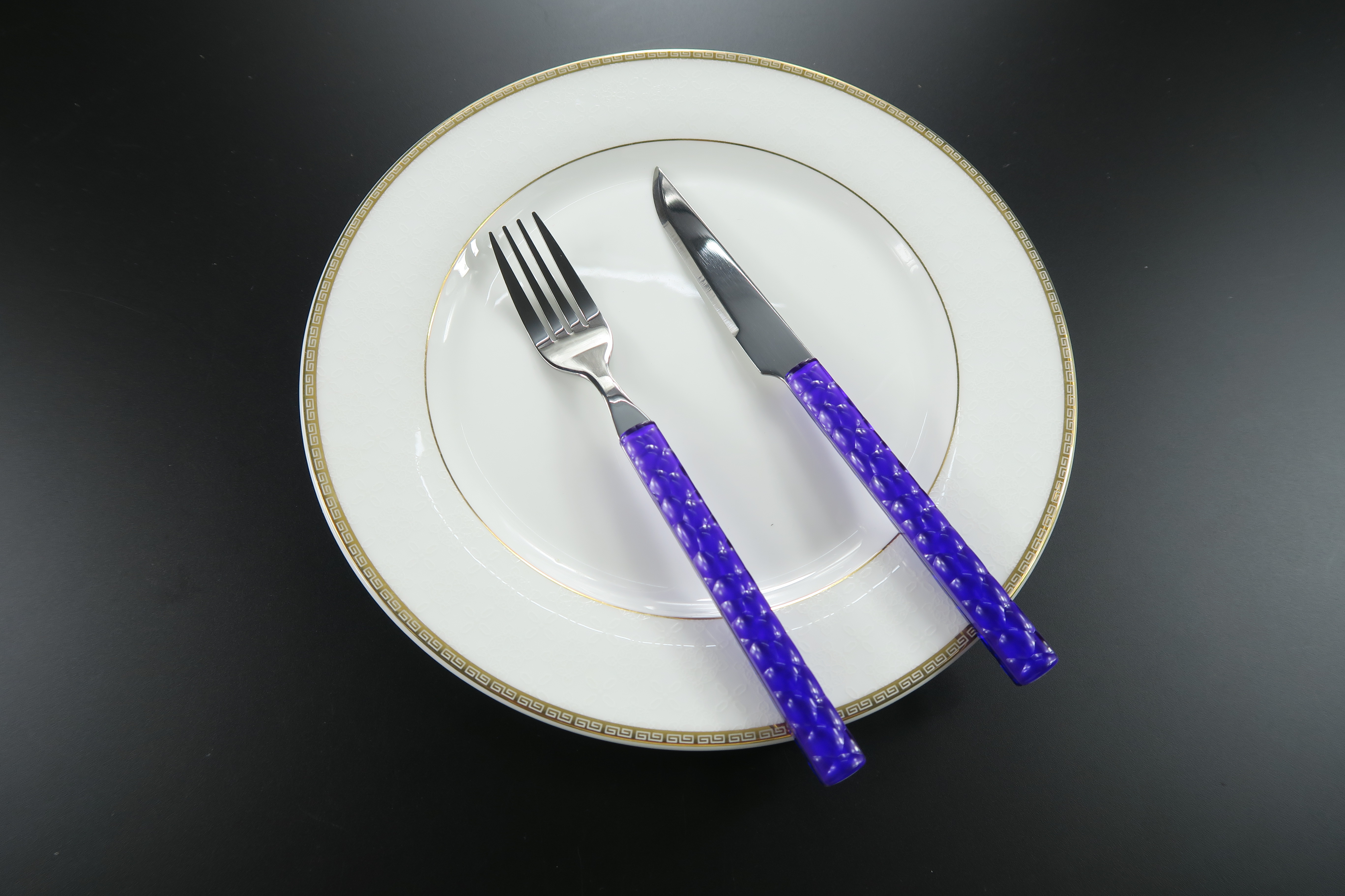 Stainless Steel Cutlery Set with Plastic Handle