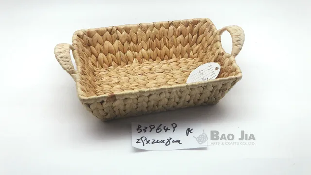 Water hyacinth basket
