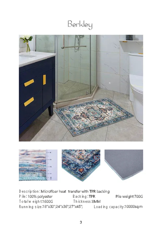Microfiber bath mat