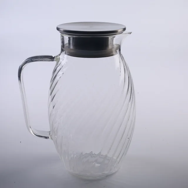 Borosilicate glass pitcher