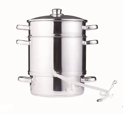 Stainless steel steam juicer