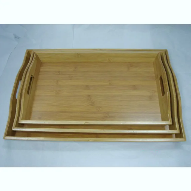 S/3 Bamboo Tray