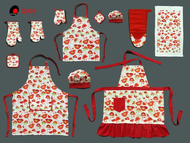 Oven glove/potholder/apron/kitchen towel