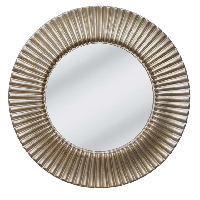 Country silver frame with flat mirror