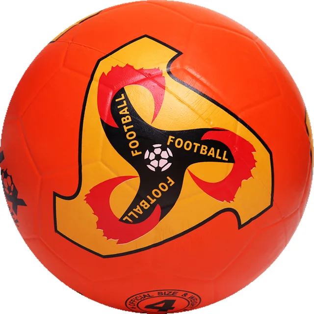 Promotion Logo printed custom rubber soccer ball rubber material multicolor football