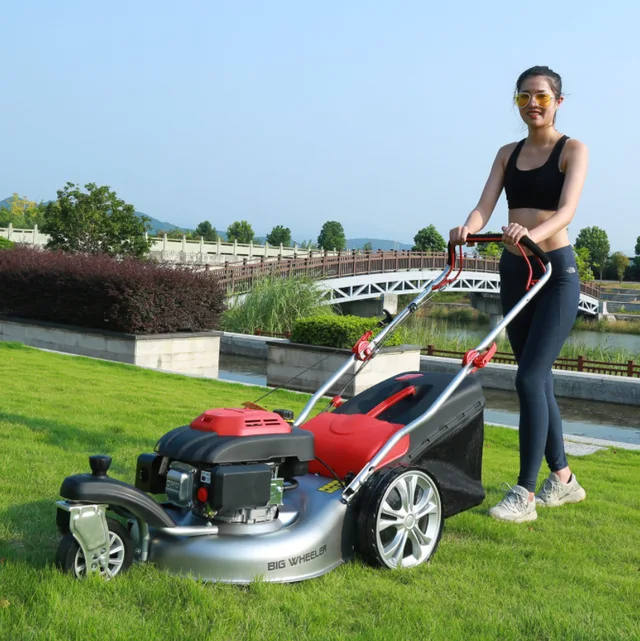 22'' gasolin lawn mower with 3 wheels