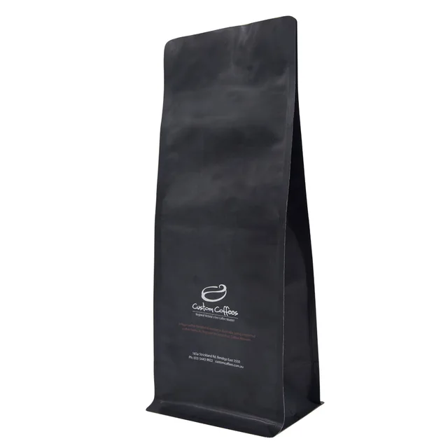 Food grade Flat bottom coffee pouch with zipper