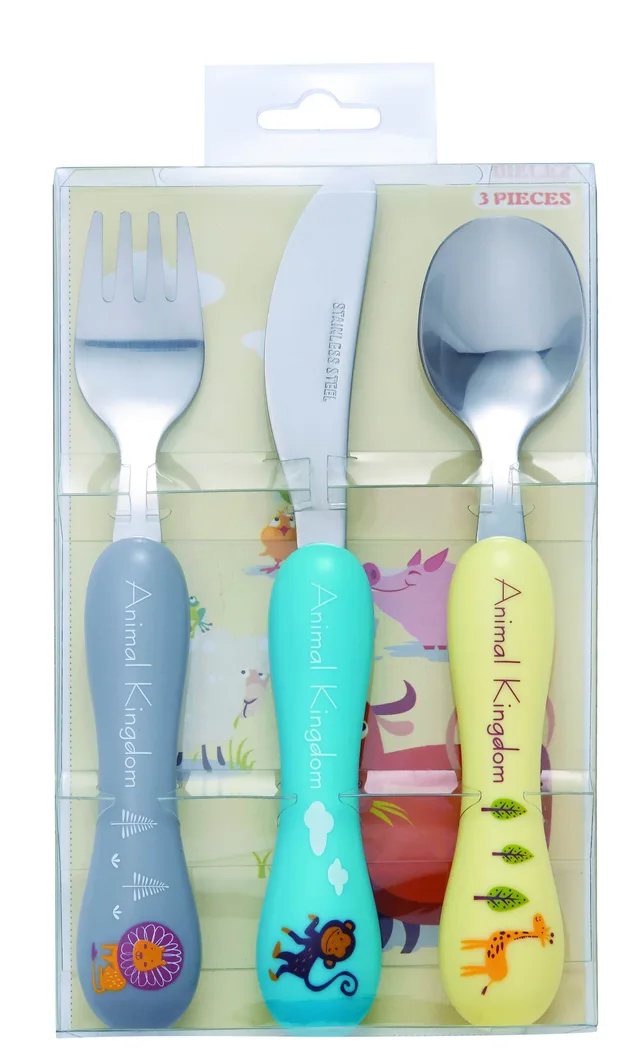 Stainless Steel Cutlery Set back card +PVC