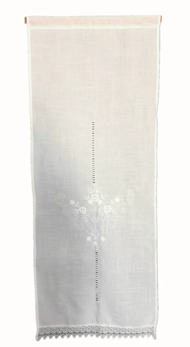 Curtain With Cutwork Drawwork
