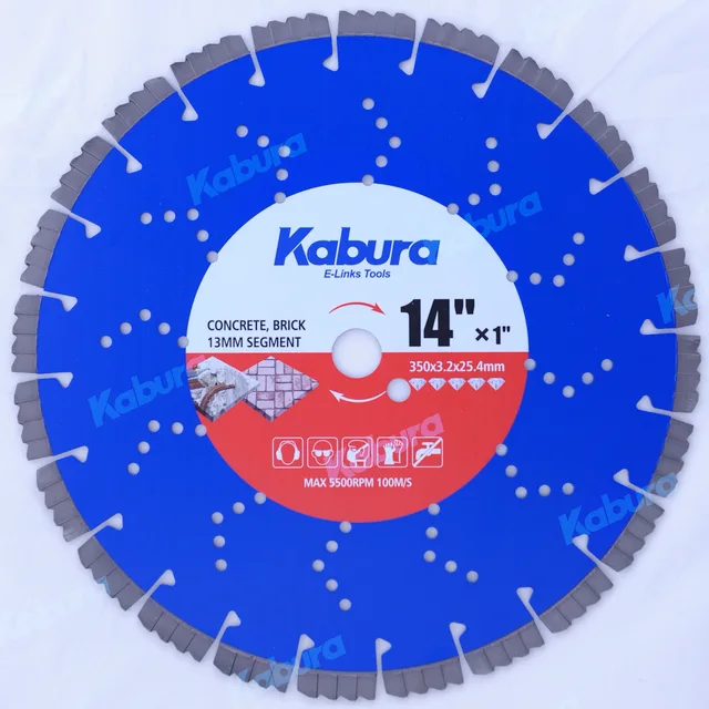 Laser welded diamond saw blade