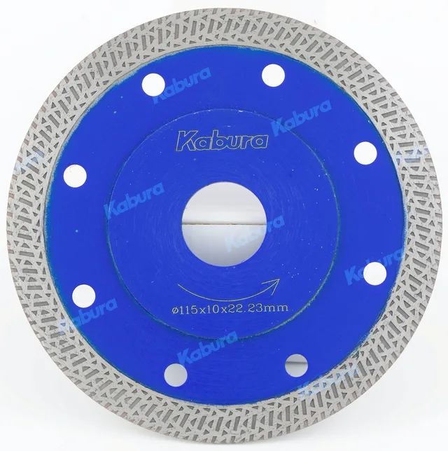 Thin kerf ceramic diamond blade