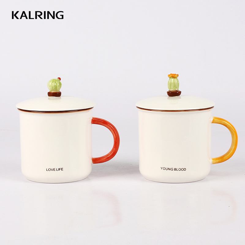 Gift mug with enjoy your life design for gift for lover