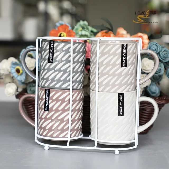 10OZ stoneware stacking mug