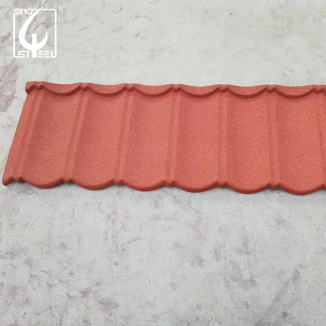 Factory Asphalt Shingle Stone Coated Metal Roof Tile