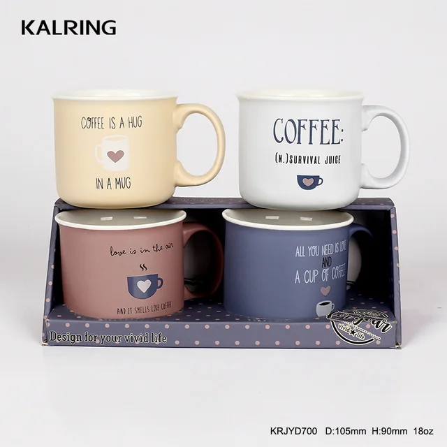 Ceramic mug coffee mug with two tone color galze with coffee design with silicon coverfor gift